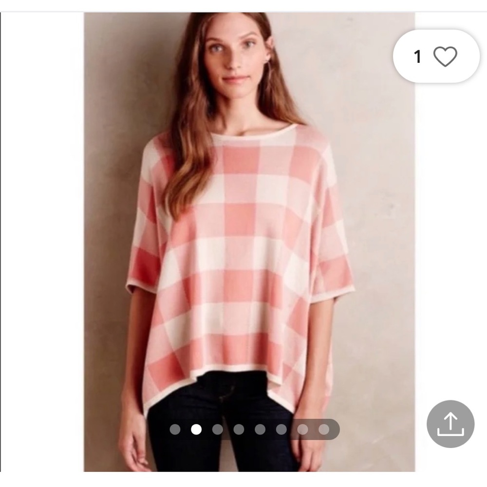 Anthropologie knit swing top size large.